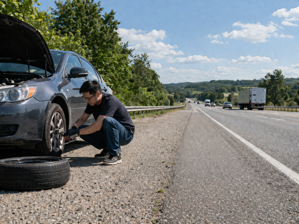 开车时突然爆胎，最危险的不是车胎本身